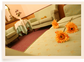 Flowered room...